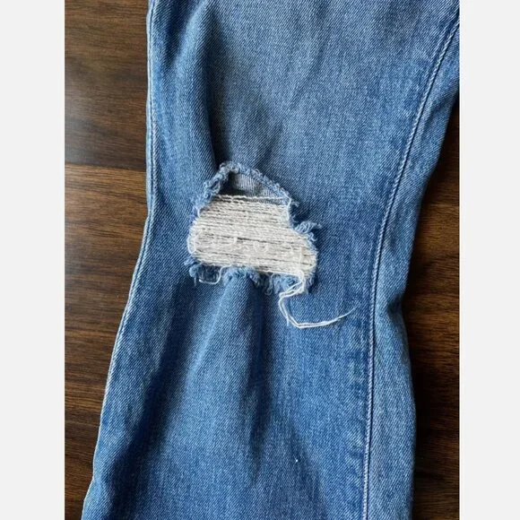 MOTHER Jeans Maroon Glace Fray Denim Pants Womens 24